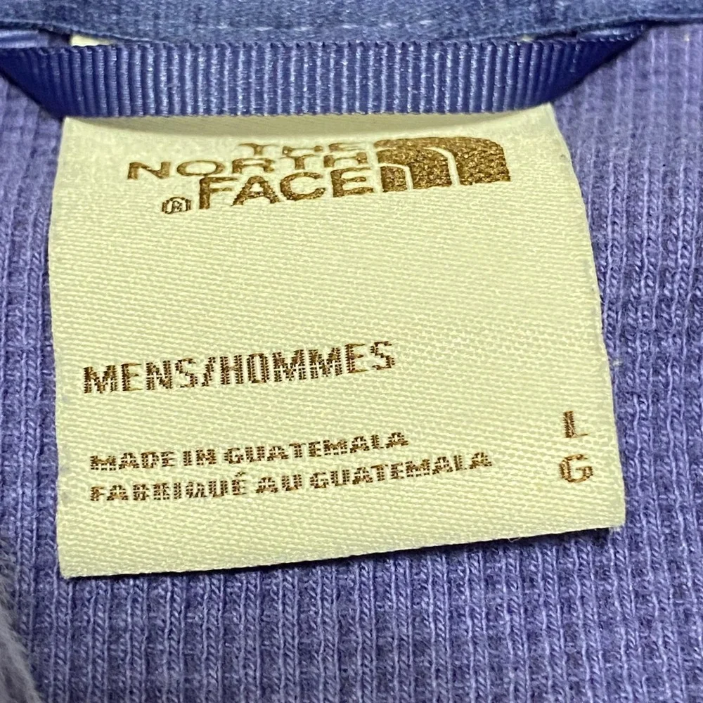 The North Face Mens Lager Purple Waffle Knit Thermal Hoodie A7WS8 Outdoor
